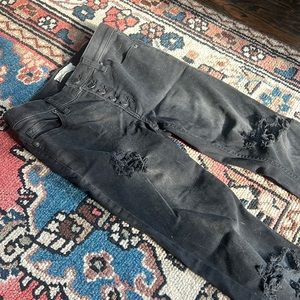 Black stretchy destroyed high waisted. Only worn a few times!